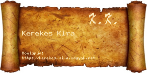 Kerekes Kira névjegykártya